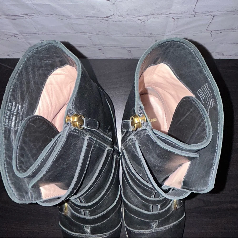 J. Crew multi buckle ankle boots women’s size 10 - Picture 8 of 10